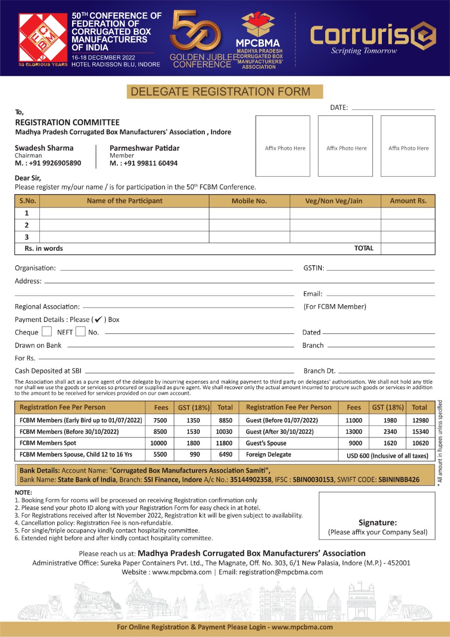 Delegate Registration Form