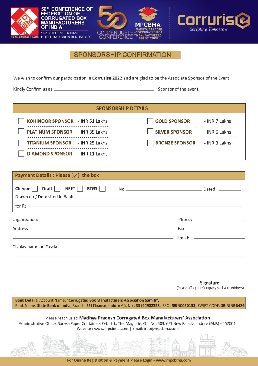 Conference Sponsorship Form